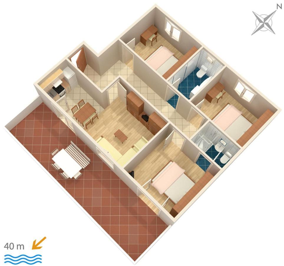 Apartments By The Sea Igrane, Makarska - 310 Екстер'єр фото